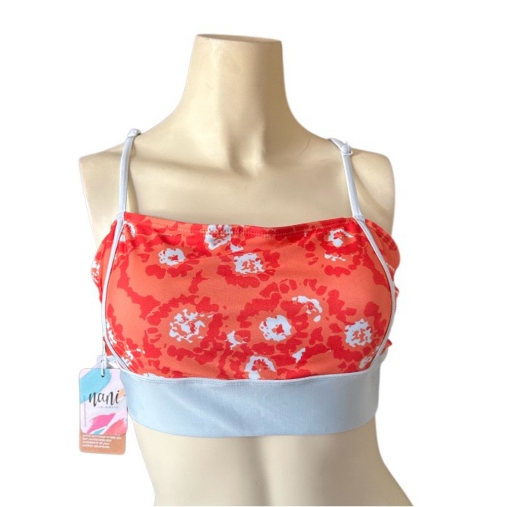 Nani Swimwear Hattie Surf Crop Women Size L. Bikini Top NWT